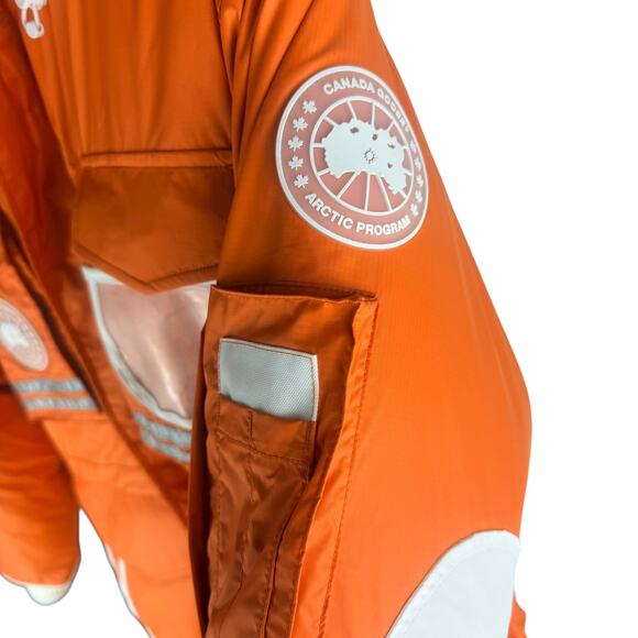 New Canda Goose Snow Mantra Oversized Down Parka Orange Size XS - Picture 7 of 11